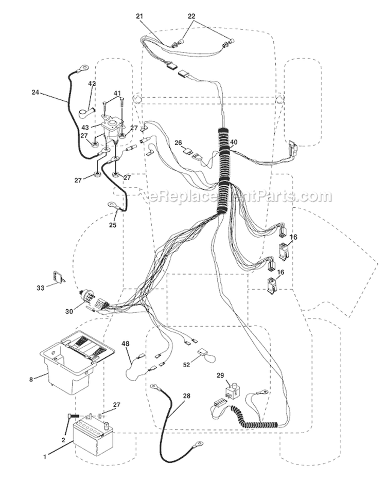 Page A Diagram and Parts List for WE12538H  Weed Eater Lawn Tractor